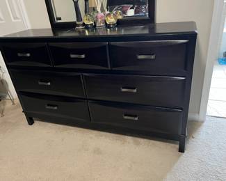 Dresser with mirror (part of bedroom set)