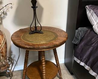 Side table and lamp
