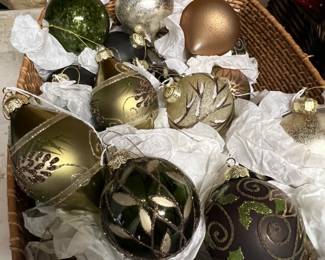 Hand painted ornaments at a fraction of the cost at specialty shops