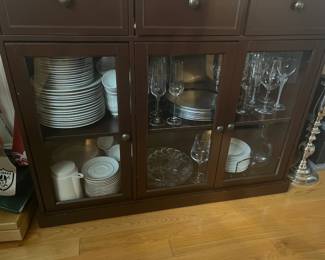 Buffet and dishes