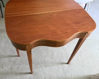 Pair of Hepplewhite game tables 