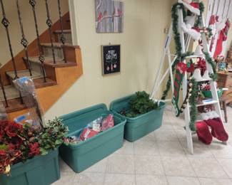 Christmas greenery and florals