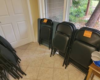 Card tables and chairs