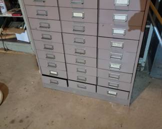 30 drawer metal cabinet