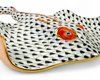 Herend Black Fishnet Stingray