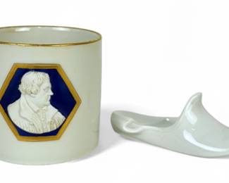 Meissen Martin Luther Cup & Slipper