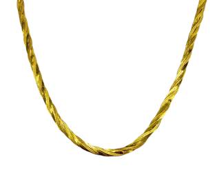 OJI 14K Gold Woven Necklace