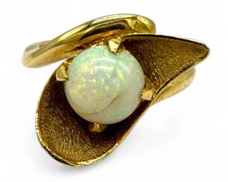 Opal 14K Yellow Gold Ring