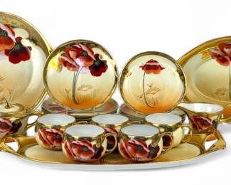 Epiag Poppies & Daisies Porcelain Tea Set
