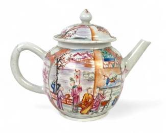 Chinese Export Famille Rose Porcelain Teapot