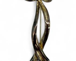 Tiffany & Co. Sterling Silver Ribbon Pin