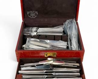 (66pc) Puiforcat "Chantaco" Silver Plated Flatware Set