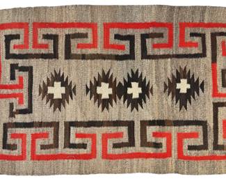 Antique Hand Woven Navajo Wool Rug