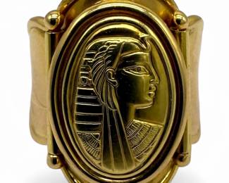 14K Yellow Gold Vior Italian Cameo Ring