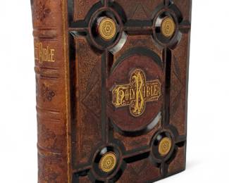 19th Century Pictorial Family Holy Bible