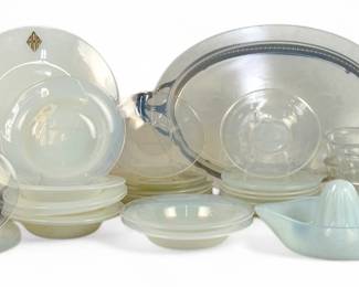 (58pc) Fry Foval Pearl Opalescent Pieces