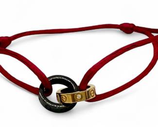 Cartier 18K Gold & Ceramic Diamond LOVE Bracelet