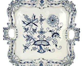 Meissen Blue Onion Serving Tray