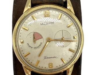 Vintage Jaeger LeCoultre Futurematic Watch On Leather Wrist Band