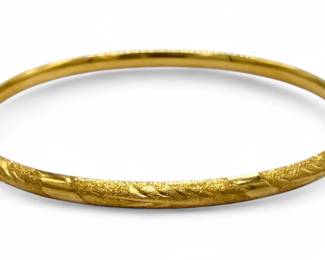 14K Gold Costa Rica Gold Bangle