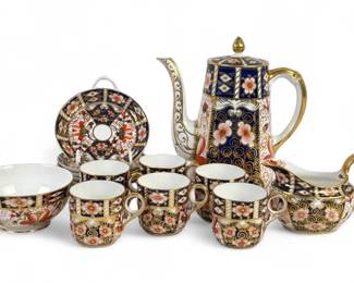 (15pc) Royal Crown Derby Old Imari Tea Set
