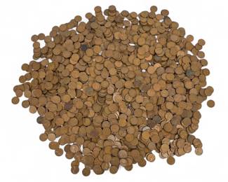 10.5 Lbs Of Wheat Pennies
