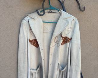 Vintage Leather Jacket and Hat