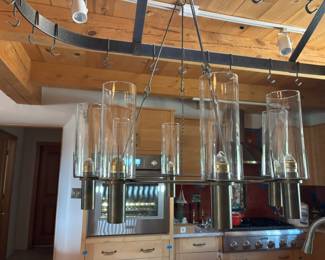 Monastery Candle Chandelier - Removable Candle - Brass