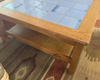 Stickley loveseat, lounge chair, and table
(Removable protection)