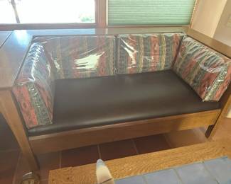 Stickley loveseat, lounge chair, and table
(Removable protection)