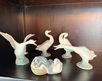 Lladro goose figurines
