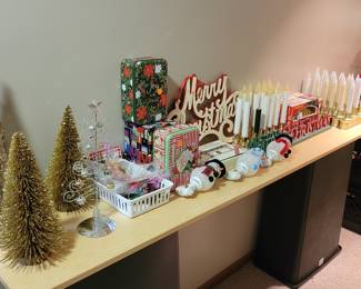 Christmas lights and decorations