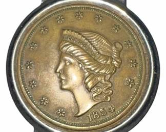 KelloggCo 1854 Brass Liberty Money Clip