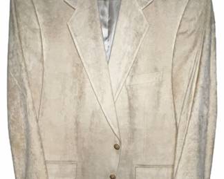 Joseph A Banks Feather Suede Suit Jacket