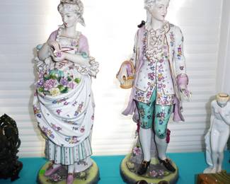 Huge Porcelain Couple - Show Pieces!