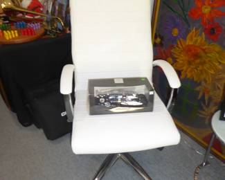 White Leather Office Chair