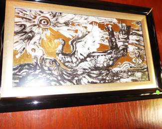 Endre Szasz Painted Porcelain Panel