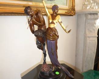 "Woman & Satyr" - Erte' (Romaine De Tirtoff) #277 of 375