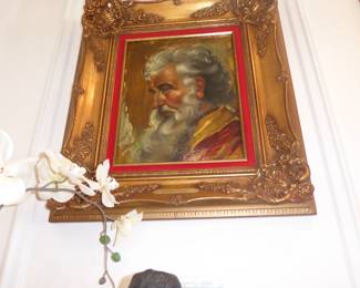 "The Philosopher" by Endre Szabo - Oil on Brass