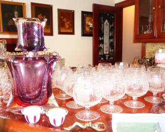 Murano Glass and Crystal barware