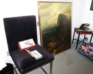 Original Oil on Canvas "Sturm Am Koenigsee" by Johann Georg Schädler (1777 - 1866)