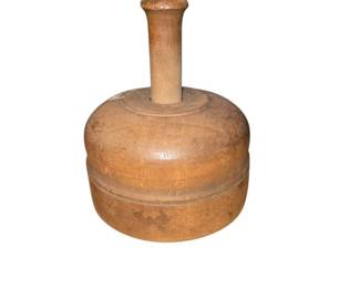 Primitive Flower and Leaf Wooden Butter Mold