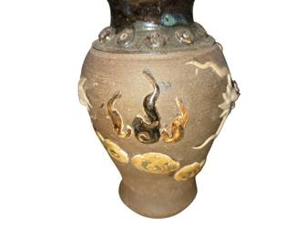 Okinawa Pottery Vase Signed