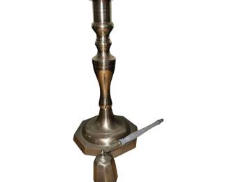 Nice Pewter Candle Holder and Snuffer