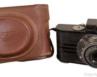 Vintage Argus Film Camera in Leather Case