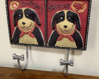 Good dog/Bad dog leash holders