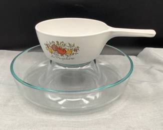 Corning Ware Spice of Life, La Marjolaine and Pyrex Bundt pan