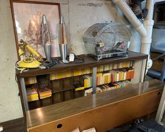 Books and display cases......