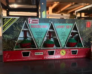 Vintage Christmas bubble lights