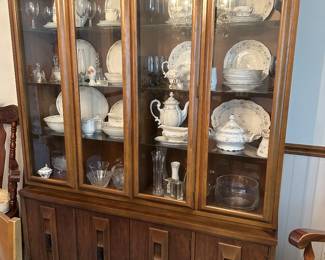 MCM lighted Kroehler china cabinet